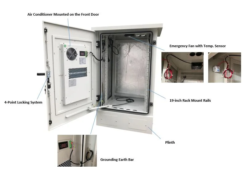 IP55 IP65 Waterproof Outdoor Rack Telecom Equipment Electrical Cabinet