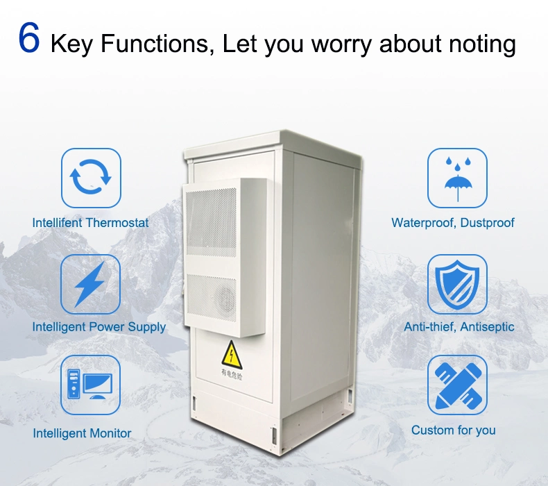 Outdoor Telecom Cabinet 22u 27u30u 40u 42u Waterproof Telecom Equipment Outdoor Battery Cabinet IP65 IP55 Manufacturer