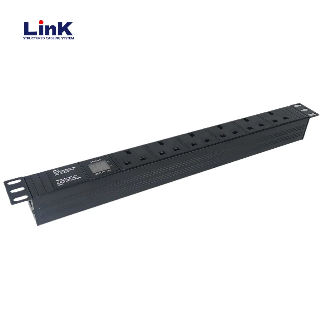 1u Rackmount Server Surge-Protected Lightning-Protected Smart Intelligent PDU with 1.5meter Plug