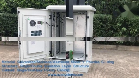 Gabinete al aire libre resistente a la intemperie de las telecomunicaciones del recinto de la batería de IP55 IP65 para la estación base del transmisor-receptor