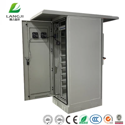 ODM/OEM 32u 35u impermeable IP55 IP65 Gabinete de gabinete de telecomunicaciones al aire libre de metal con dosel